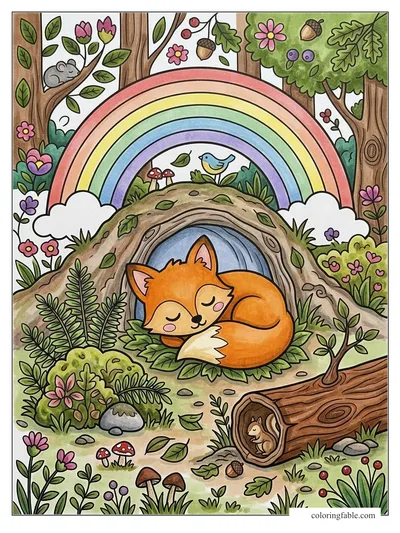 Colored example of this coloring page