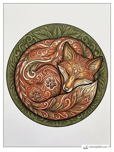 Colored example of this coloring page