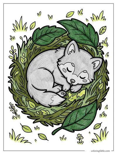 Colored example of this coloring page