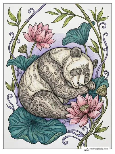 Colored example of this coloring page