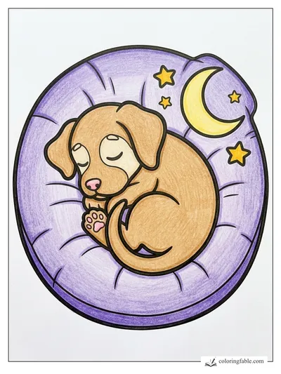 Colored example of this coloring page