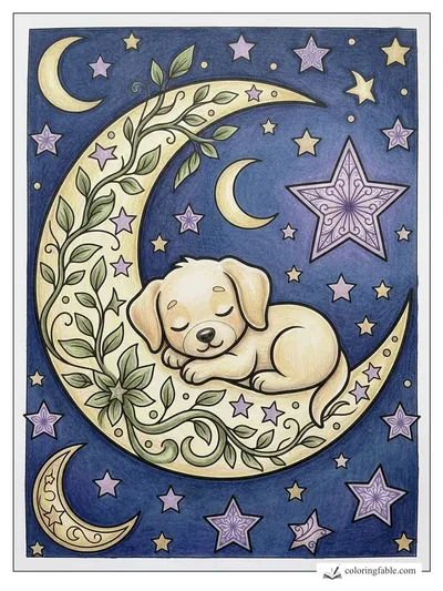 Colored example of this coloring page