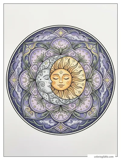 Colored example of this coloring page