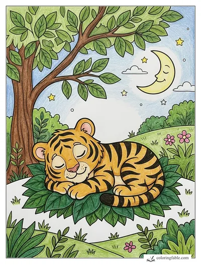 Colored example of this coloring page