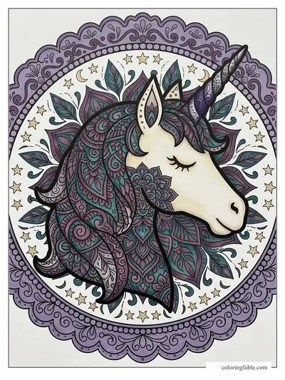 Colored example of this coloring page