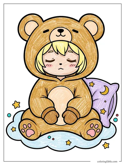 Colored example of this coloring page