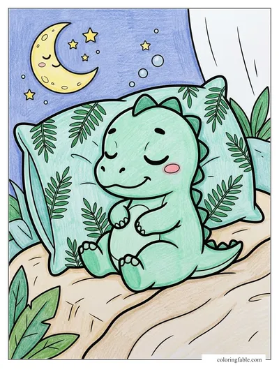 Colored example of this coloring page