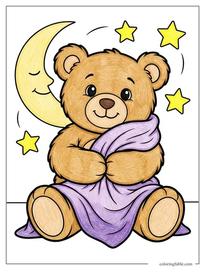 Colored example of this coloring page