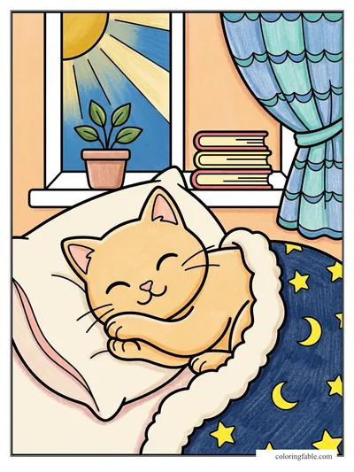 Colored example of this coloring page