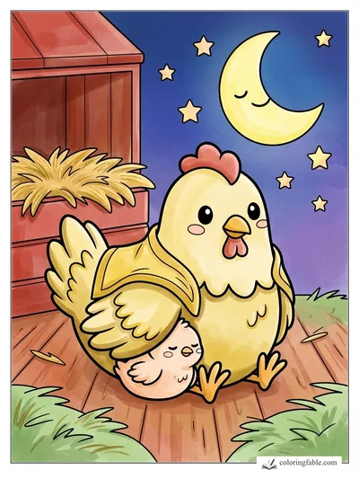 Colored example of this coloring page