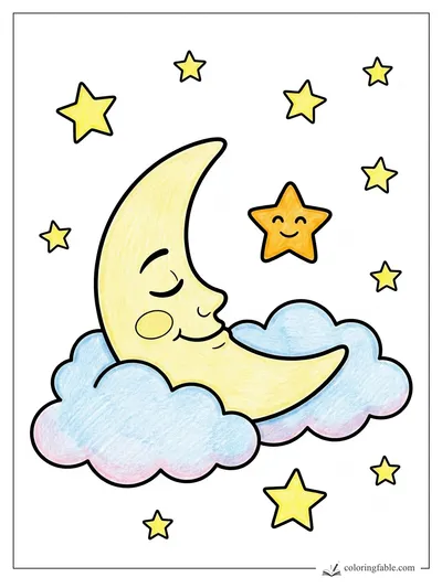 Colored example of this coloring page