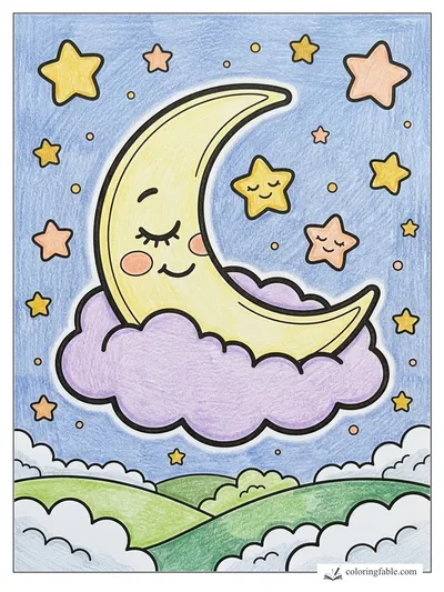 Colored example of this coloring page