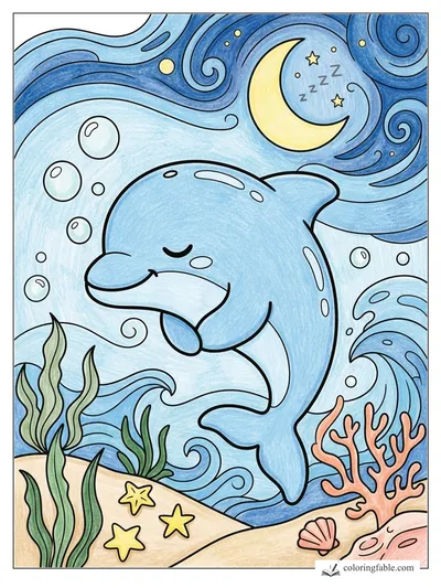 Colored example of this coloring page