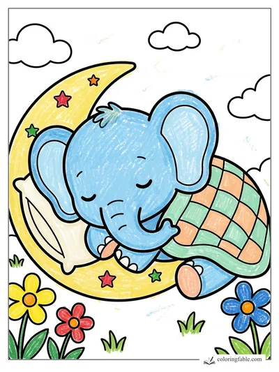 Colored example of this coloring page