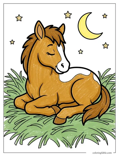 Colored example of this coloring page