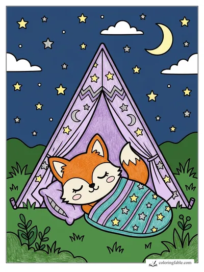 Colored example of this coloring page
