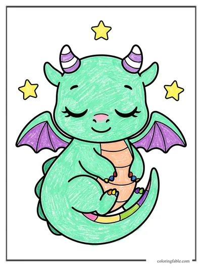 Colored example of this coloring page