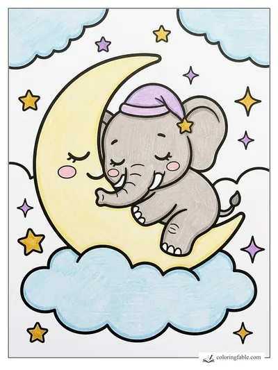 Colored example of this coloring page