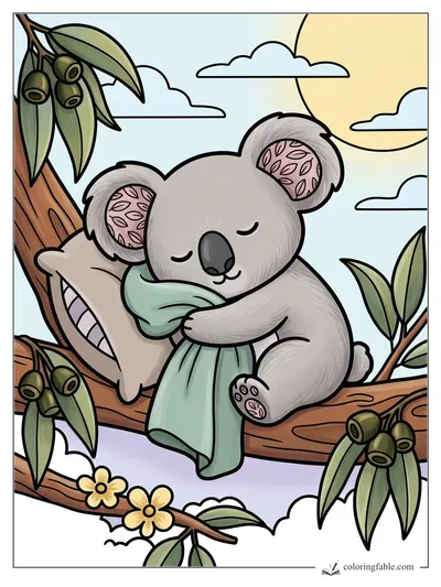 Colored example of this coloring page