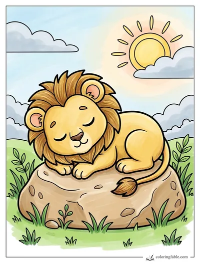 Colored example of this coloring page
