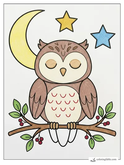 Colored example of this coloring page