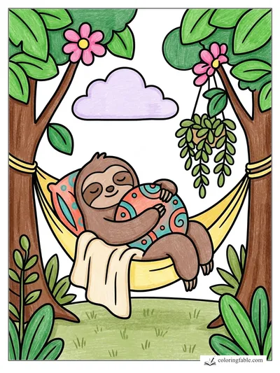 Colored example of this coloring page