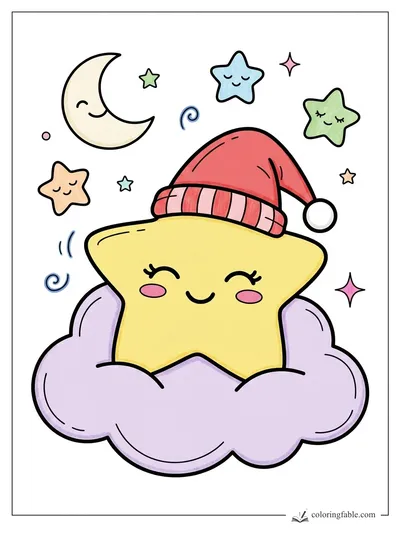 Colored example of this coloring page