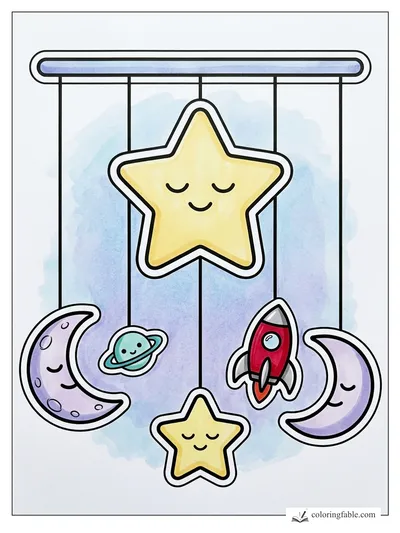 Colored example of this coloring page