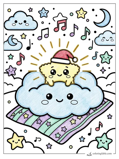 Colored example of this coloring page