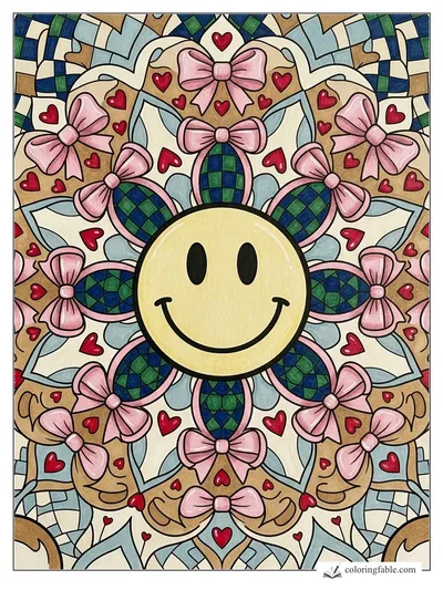 Colored example of this coloring page