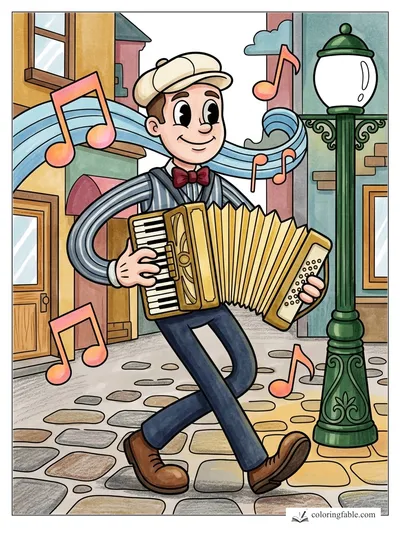 Colored example of this coloring page