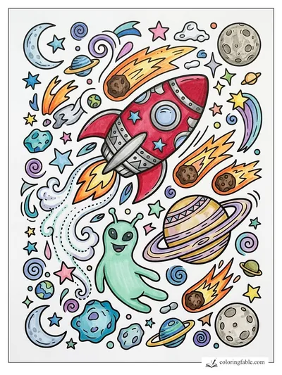 Colored example of this coloring page