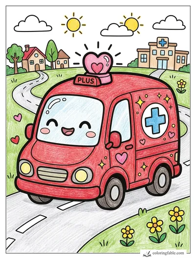 Colored example of this coloring page