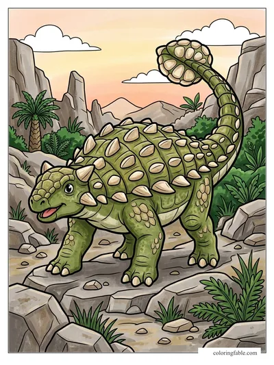 Colored example of this coloring page