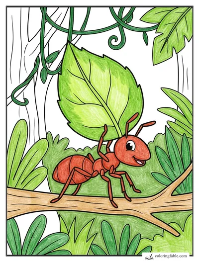 Colored example of this coloring page