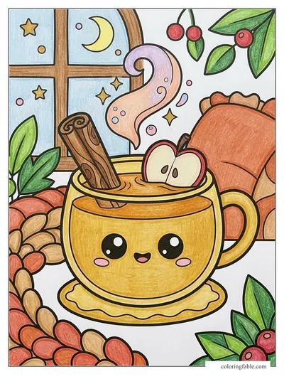Colored example of this coloring page