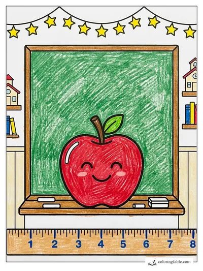 Colored example of this coloring page