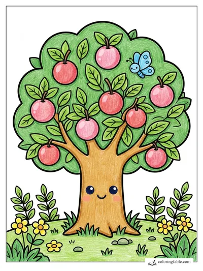 Colored example of this coloring page