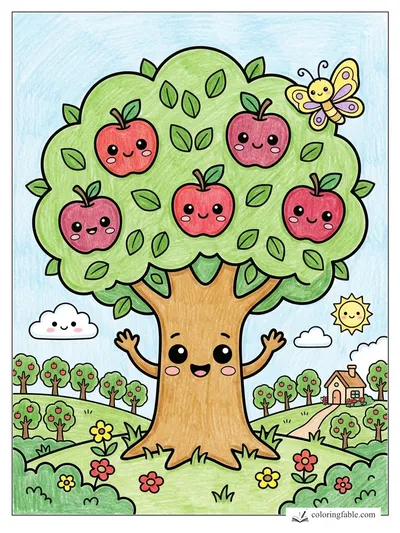 Colored example of this coloring page