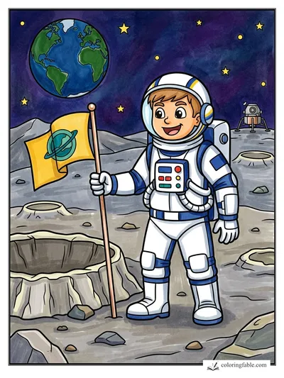 Colored example of this coloring page