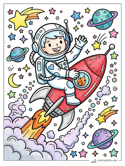 Colored example of this coloring page