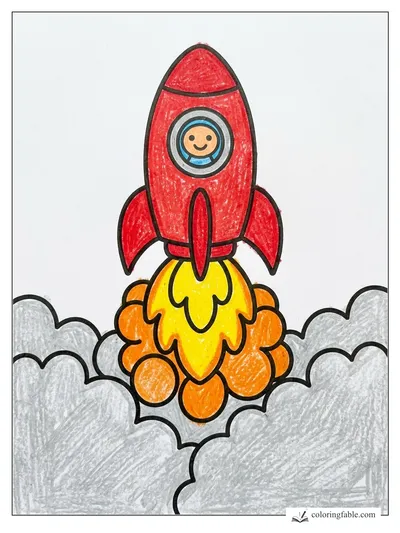 Colored example of this coloring page