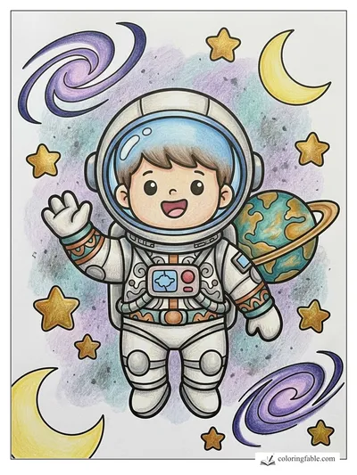 Colored example of this coloring page