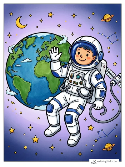 Colored example of this coloring page