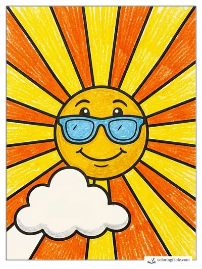 Colored example of this coloring page
