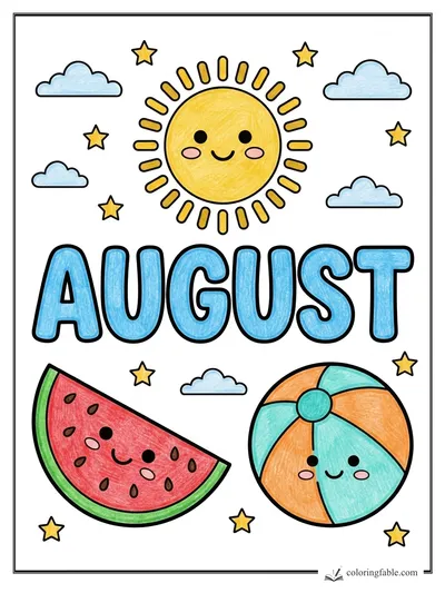 Colored example of this coloring page