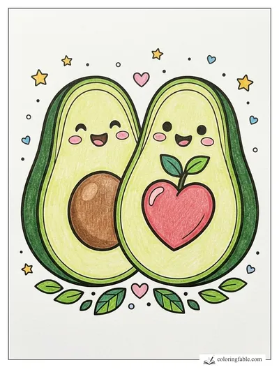 Colored example of this coloring page