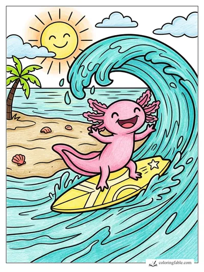 Colored example of this coloring page