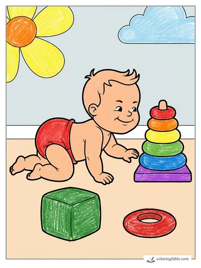 Colored example of this coloring page