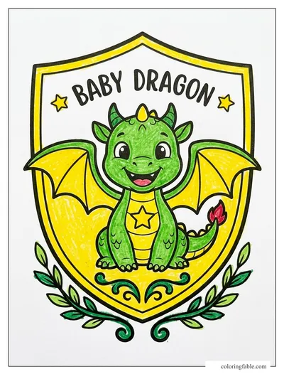 Colored example of this coloring page